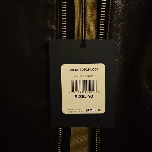 OTD (On This Day by John Varvatos) Black Leather Jacket - Picture 5 of 5